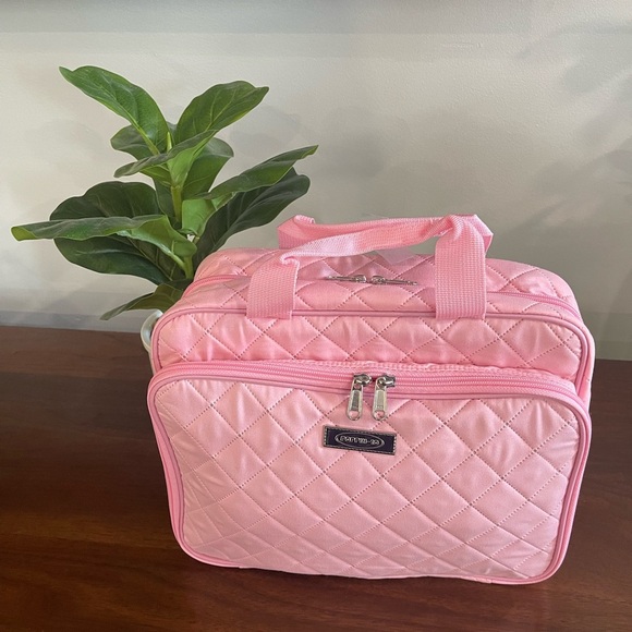 POPPIN-10 Large (12x9x5) Pink Cosmetic/Makeup Hanging Toiletry Bag Waterproof - Picture 3 of 11